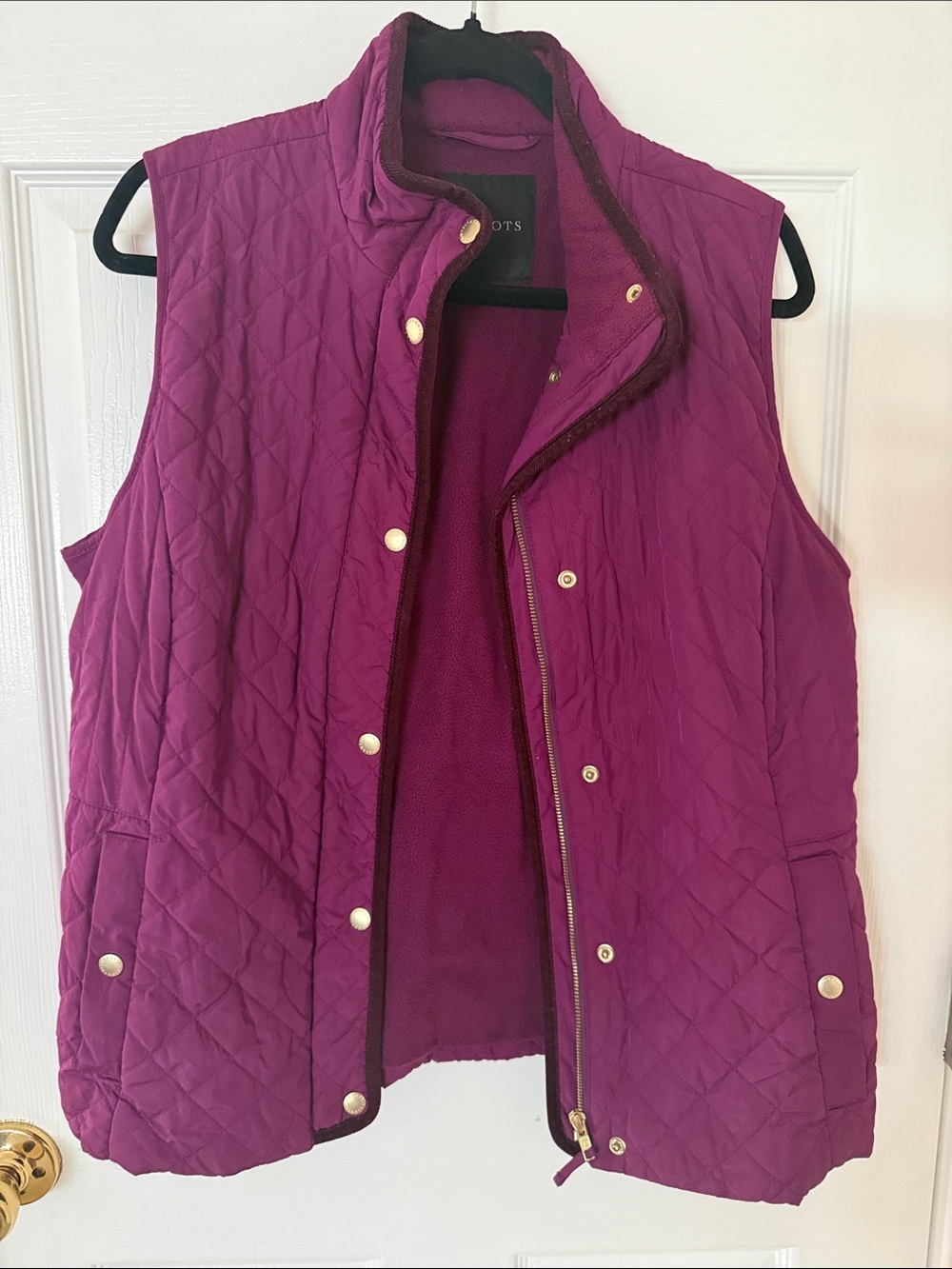 Talbots Quilted Sleeveless Vest